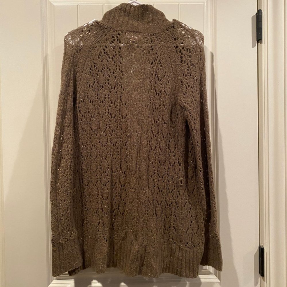 Loft Tan with Gold Cardigan - Picture 2 of 2
